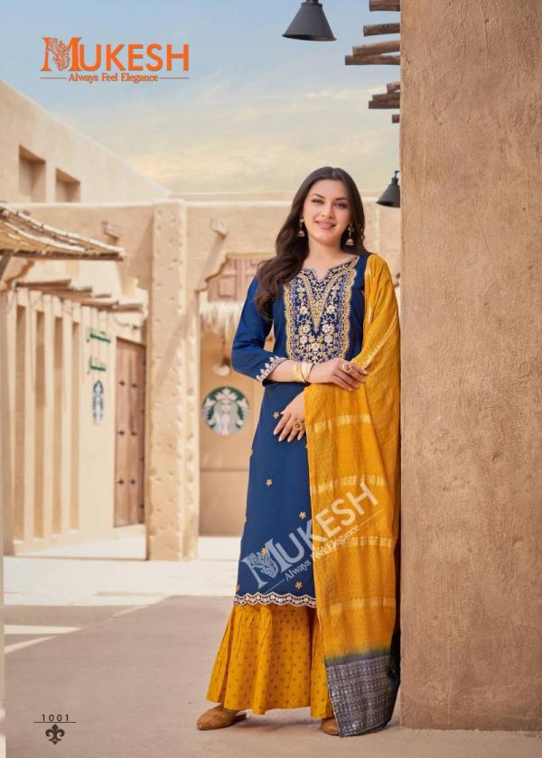 Mukesh Rang Rasiya Rayon Embroidered Readymade Collection