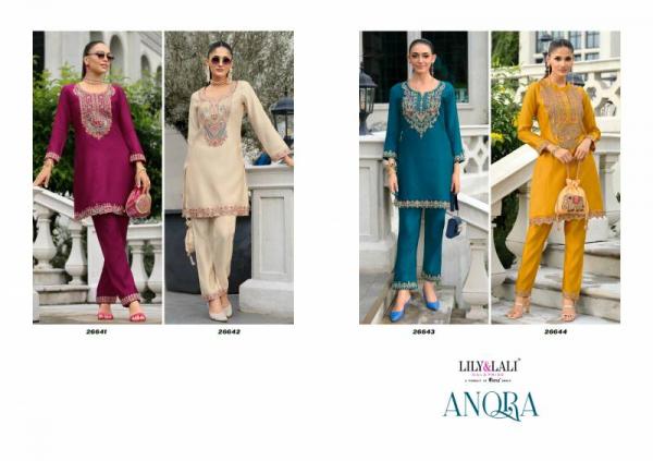 Lily And Lali Anora Tusser Silk With Lining Co Ord Set
