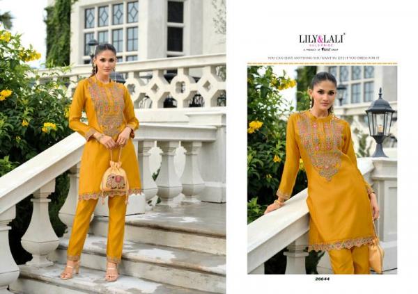 Lily And Lali Anora Tusser Silk With Lining Co Ord Set