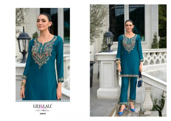 Lily And Lali Anora Tusser Silk With Lining Co Ord Set