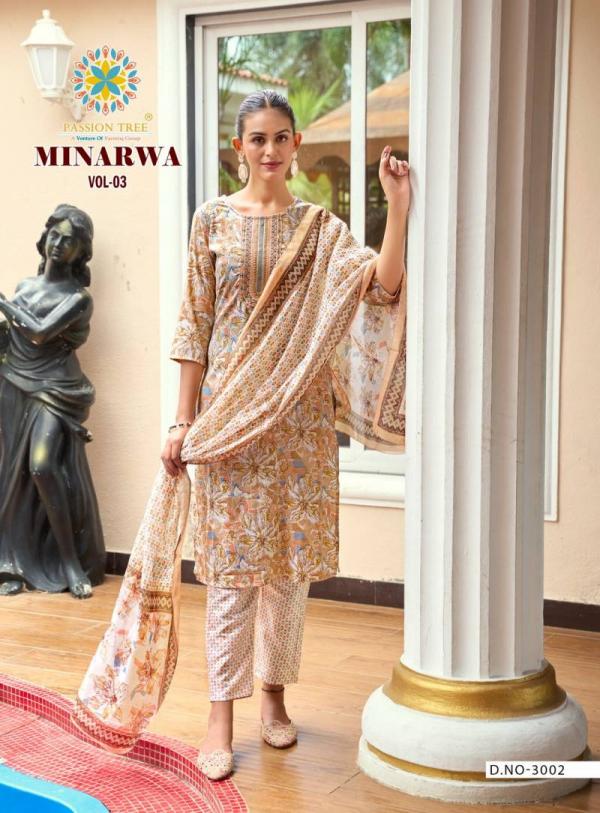 Minarwa Vol 3 By Passion Tree Capsule Printed Ready Made Suit