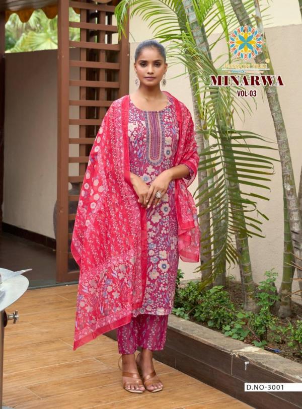Minarwa Vol 3 By Passion Tree Capsule Printed Ready Made Suit