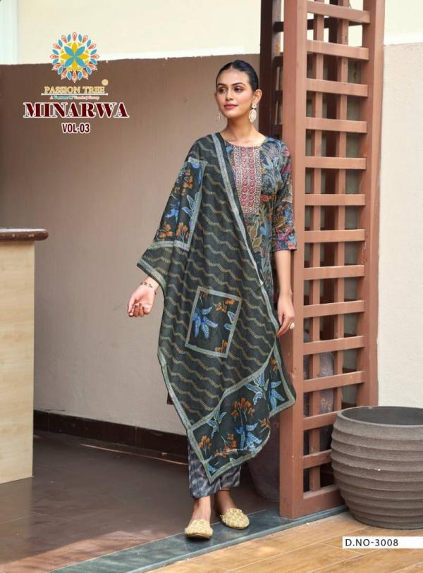 Minarwa Vol 3 By Passion Tree Capsule Printed Ready Made Suit