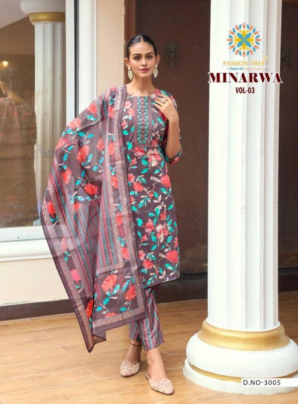 Minarwa Vol 3 By Passion Tree Capsule Printed Ready Made Suit