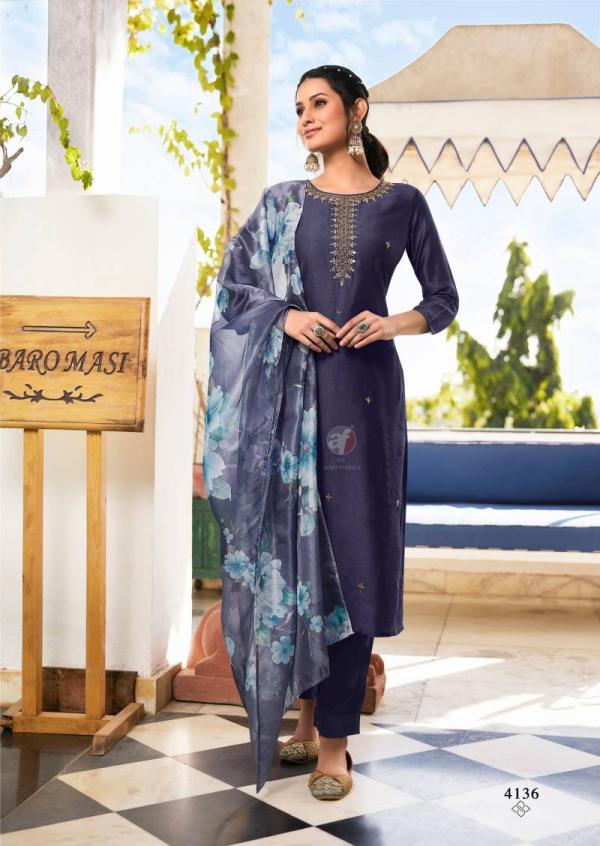 Af Nakhrali Vol 6 Modal Silk Kurti Bottom With Dupatta Collection