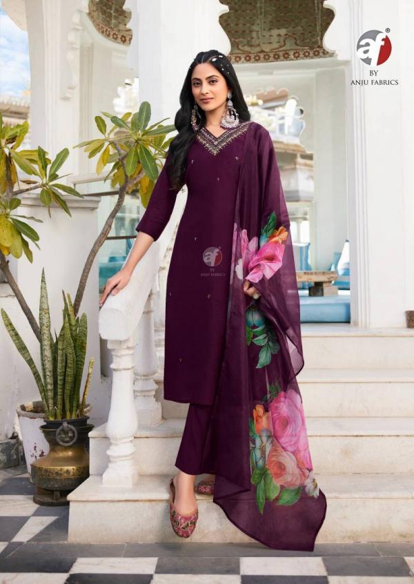 Af Nakhrali Vol 6 Modal Silk Kurti Bottom With Dupatta Collection