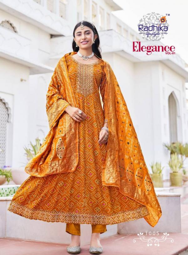 Radhika Elegance Vol 1 Rayon Printed Kurti Bottom With Dupatta