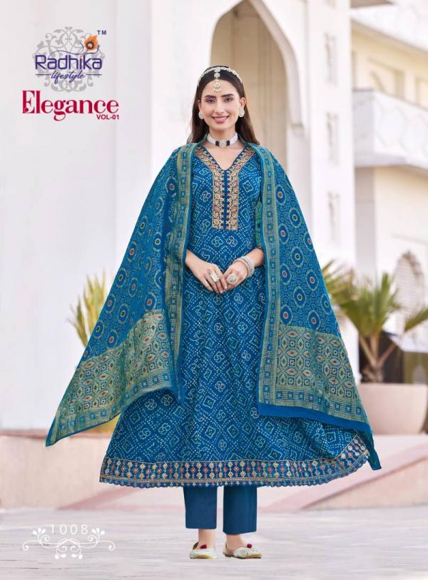 Radhika Elegance Vol 1 Rayon Printed Kurti Bottom With Dupatta