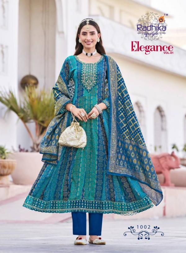 Radhika Elegance Vol 1 Rayon Printed Kurti Bottom With Dupatta