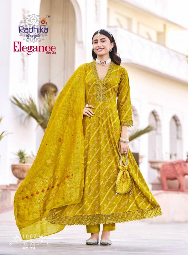 Radhika Elegance Vol 1 Rayon Printed Kurti Bottom With Dupatta