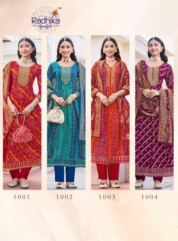 Radhika Elegance Vol 1 Rayon Printed Kurti Bottom With Dupatta