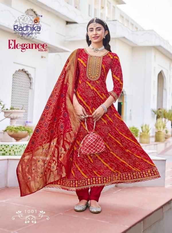 Radhika Elegance Vol 1 Rayon Printed Kurti Bottom With Dupatta
