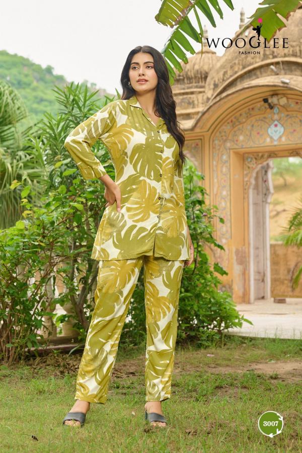Woogle Rolex Vol 2 Casual Wear Rayon Printed Cord Set Collection