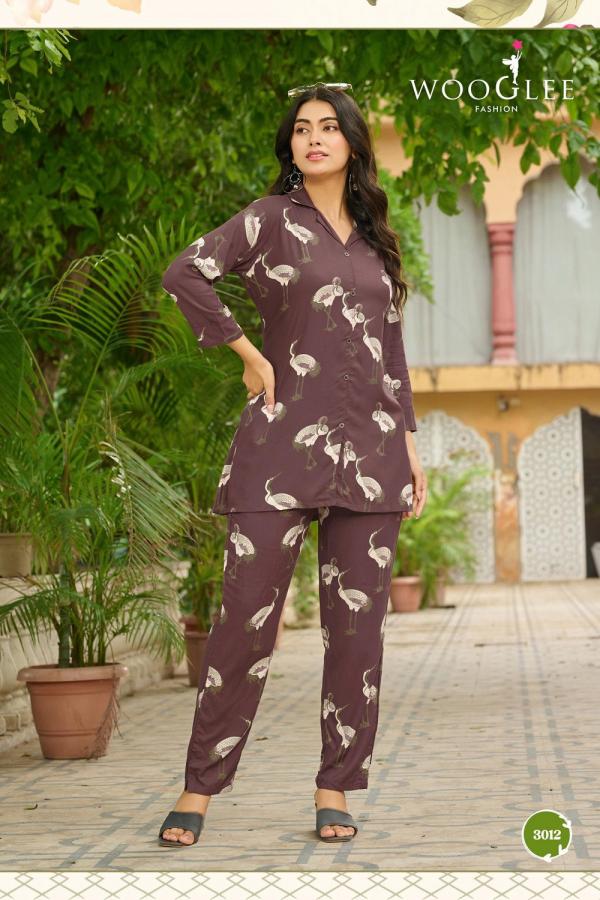Woogle Rolex Vol 2 Casual Wear Rayon Printed Cord Set Collection