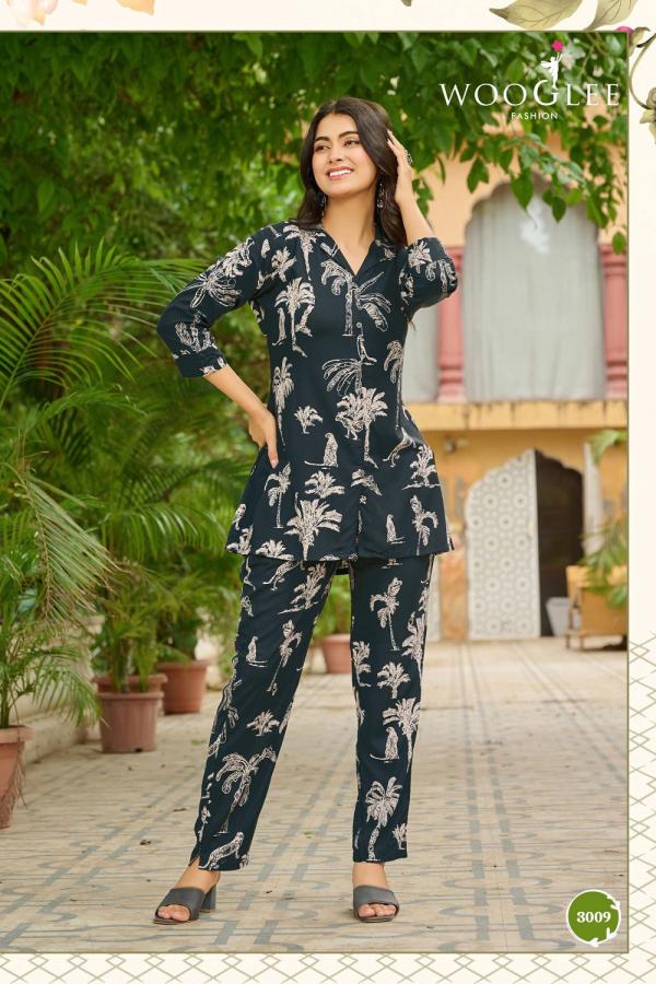 Woogle Rolex Vol 2 Casual Wear Rayon Printed Cord Set Collection