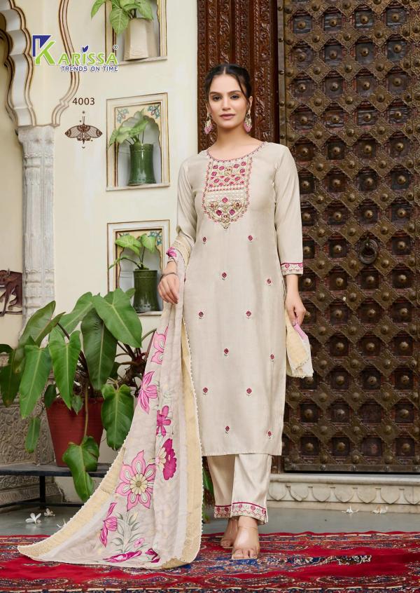 Karissa Nora Vol 4 Fancy Viscose Kurti Bottom With Dupatta