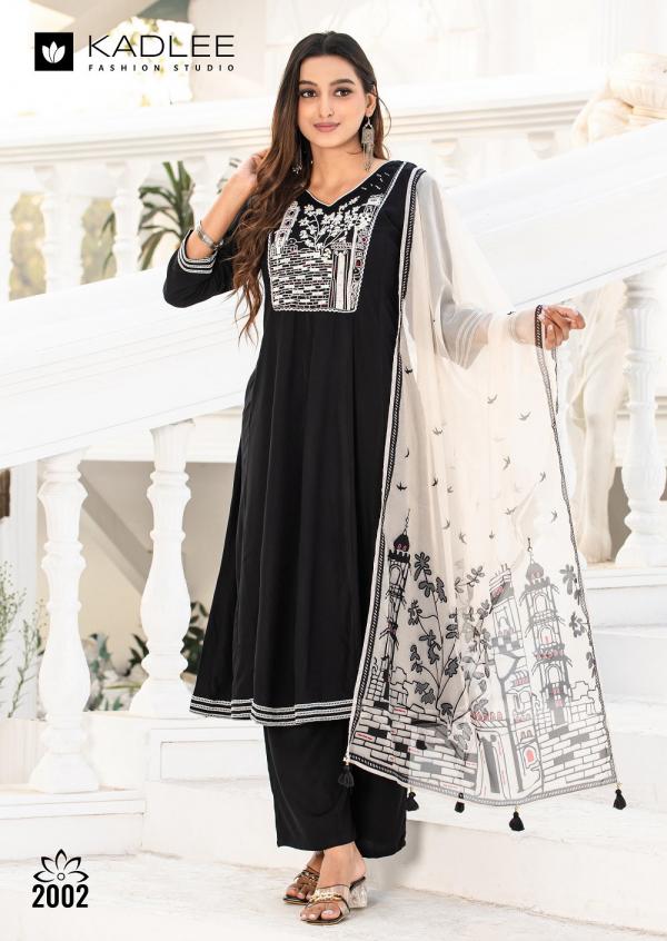 Kadlee Swarnika Fancy Rayon Kurti Bottom With Dupatta
