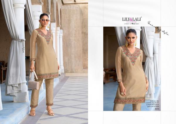 Lily And Lali Mulaqat Shimmer Silk Embroidered Cord Sets