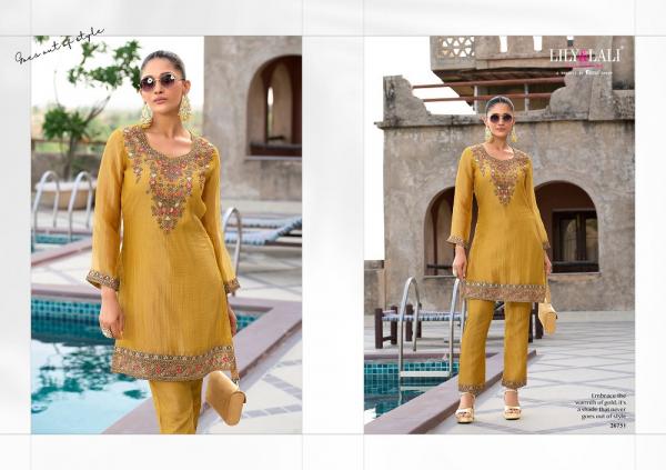Lily And Lali Mulaqat Shimmer Silk Embroidered Cord Sets