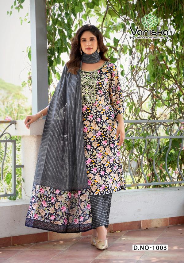 Vaniska Fashion Story Vol 1 Viscose Chanderi Print Readymade Collection