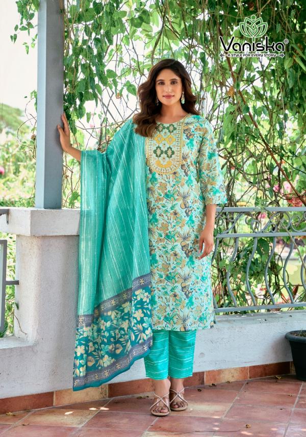 Vaniska Fashion Story Vol 1 Viscose Chanderi Print Readymade Collection