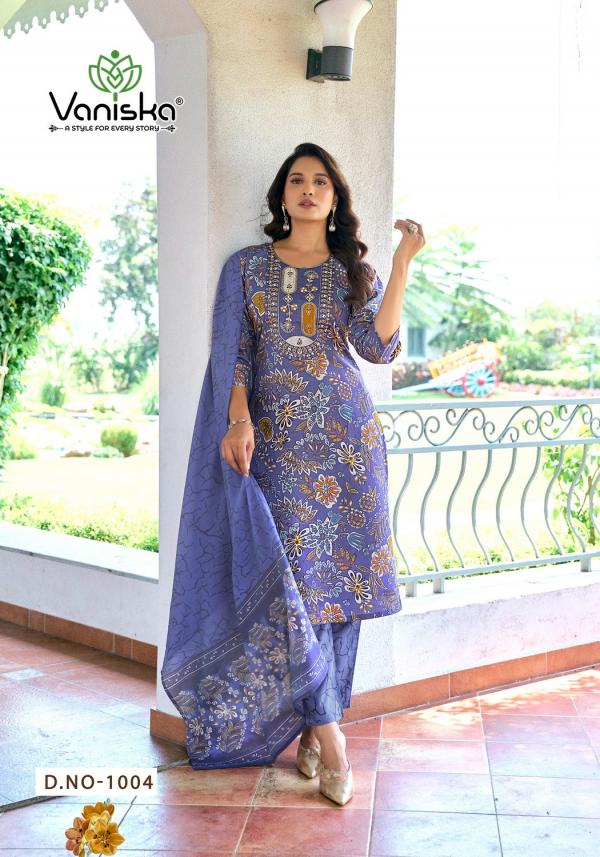 Vaniska Fashion Story Vol 1 Viscose Chanderi Print Readymade Collection