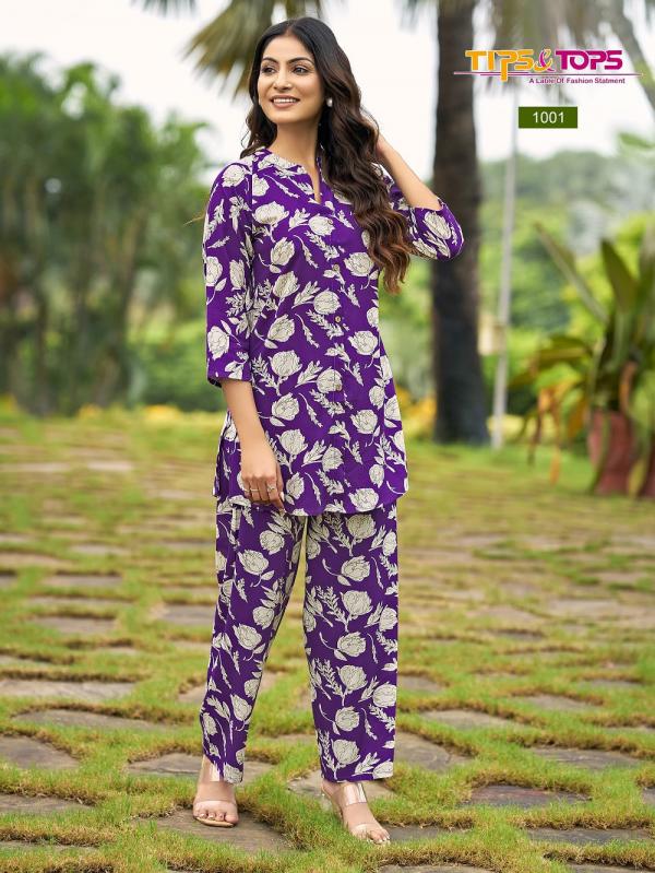 Tips And Tops Fashion Beats Vol 13 Rayon Printed Co Ord Set