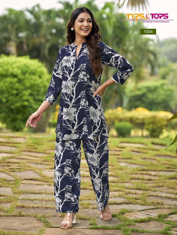 Tips And Tops Fashion Beats Vol 13 Rayon Printed Co Ord Set