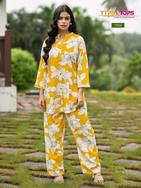 Tips And Tops Fashion Beats Vol 13 Rayon Printed Co Ord Set