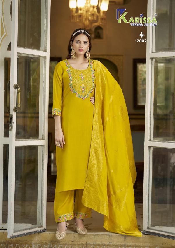 Karissa Roshani Vol 2 Viscose Roman Silk Readymade Collection