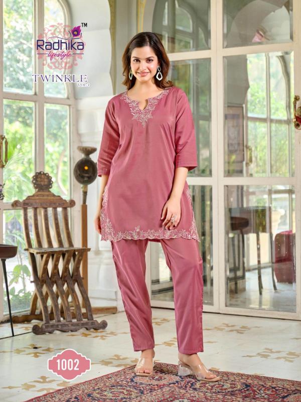 Radhika Twinkle Vol 1 Stylish Shimmer Co Ord Set Collection