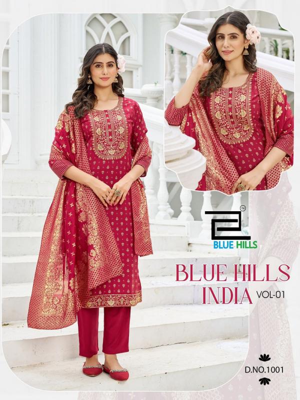 Blue Hills India Vol 1 Rayon Printed Readymade Collection
