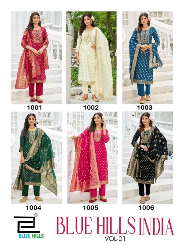 Blue Hills India Vol 1 Rayon Printed Readymade Collection