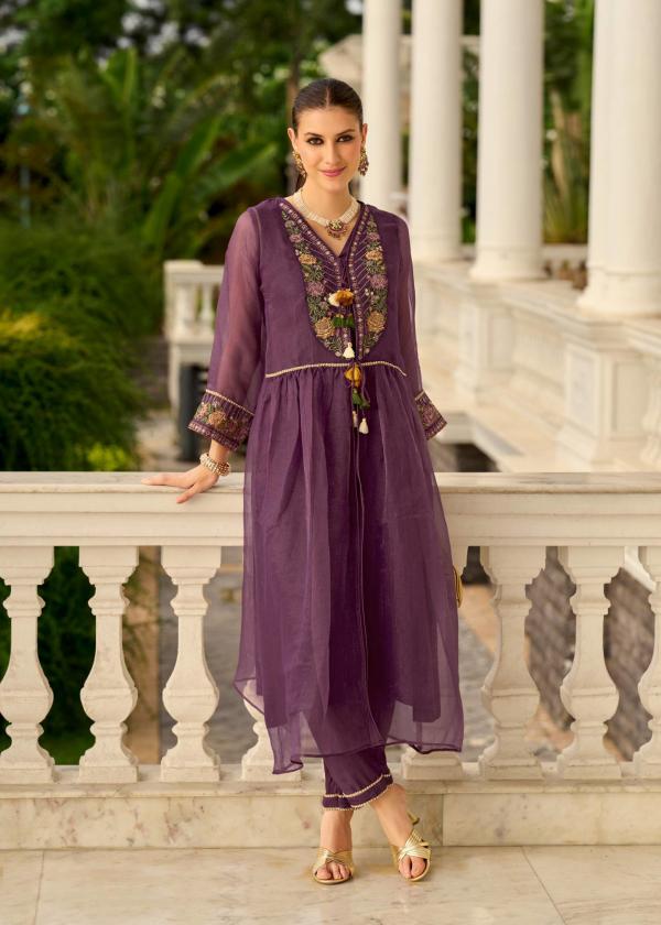 Prm Swara Organza With Embroidery Hand Worked Suit Collection