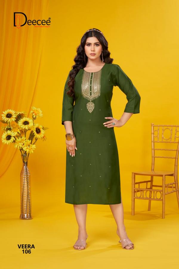 Deecee Veera Embroidered Designer Kurti Collection