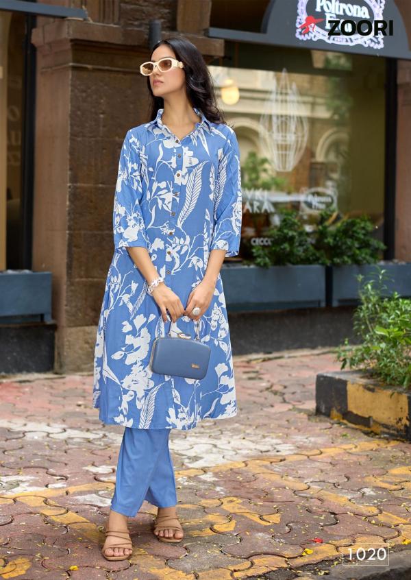Zoori Alexa Vol 4 Rayon Printed Kurti With Bottom Collection