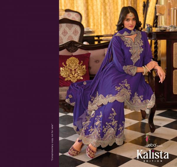 Eba Kalista Chinon Embroidery Work Salwar Suit Collection