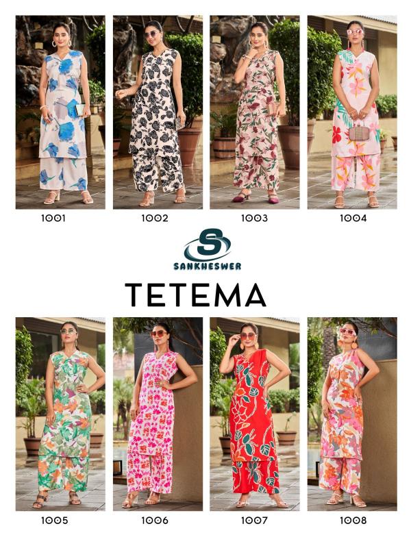 Sankheswer Tetema Vol 1 Rayon Printed Kurti With Bottom