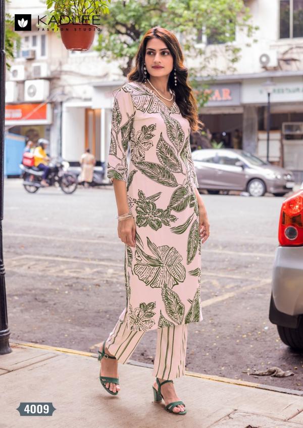 Kadlee Rangoli Vol 2 Rayon Print Kurti And Pant Collection