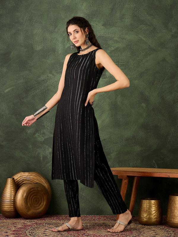 VP 9744 B Women's Office, Festive Wear Silk Blend Straight Kurta