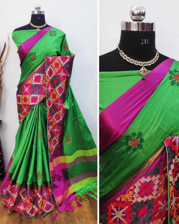 Kalamandir-Aangi-Cotton-Silk-Saree: Textilecatalog