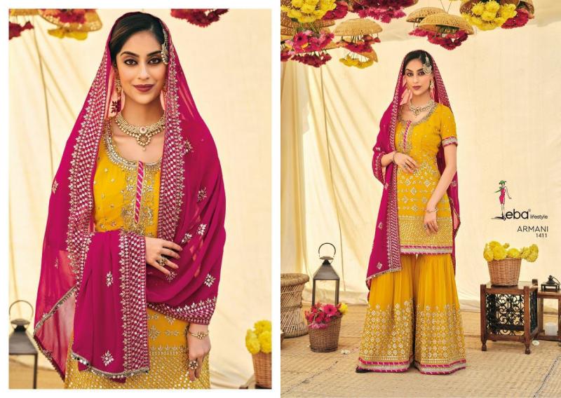 Festival Girls Lacha Suit (Yellow and Blue) in Kotkapura at best price by  India Collection - Justdial