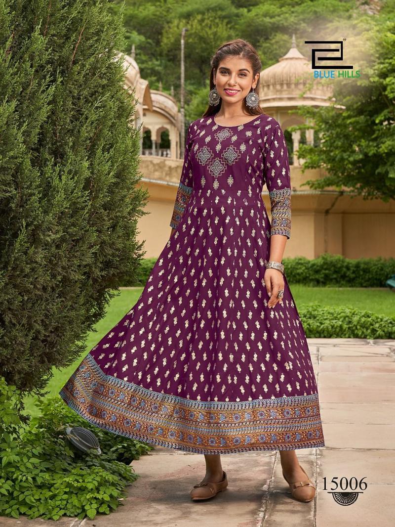 Kajal Style Fashion Colorbar Vol Fancy Long Gown Style