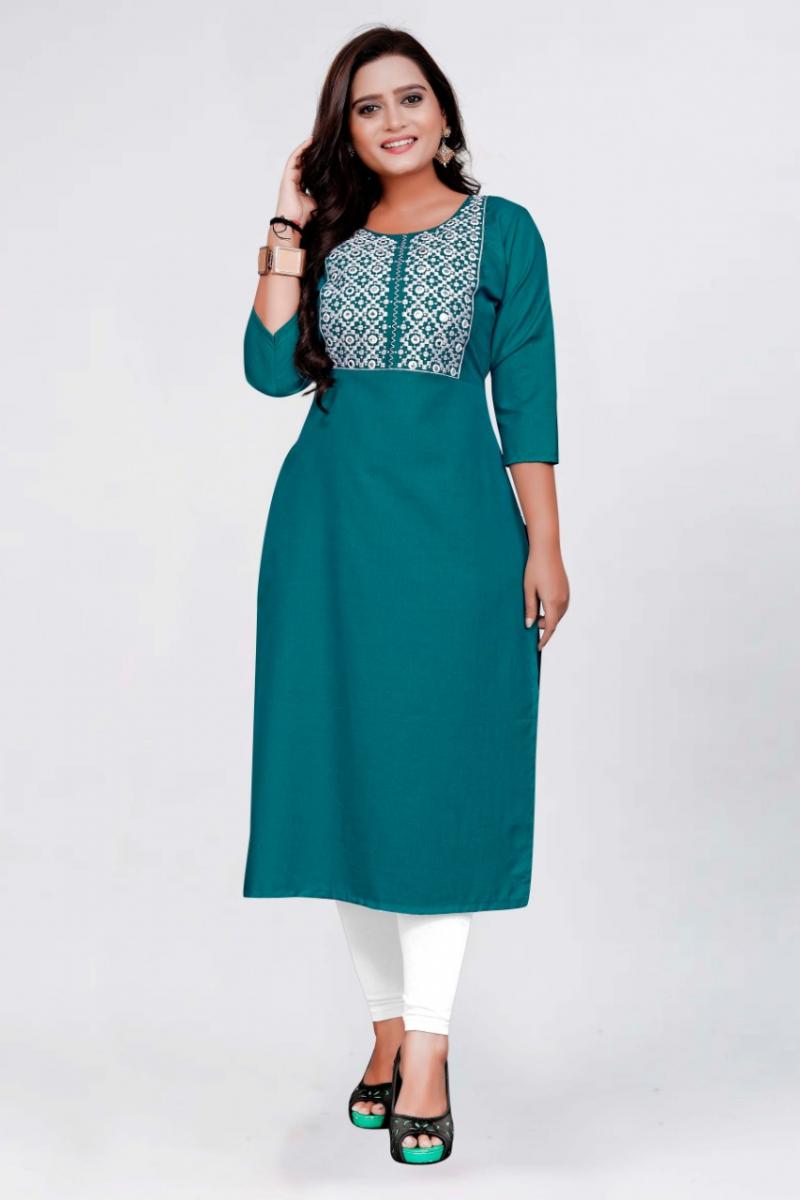 Party Wear Anarkali Ladies Designer Printed Cotton Kurti, Size: M-L-XL-XXL,  Wash Care: Dry clean at Rs 1385/piece in Mumbai