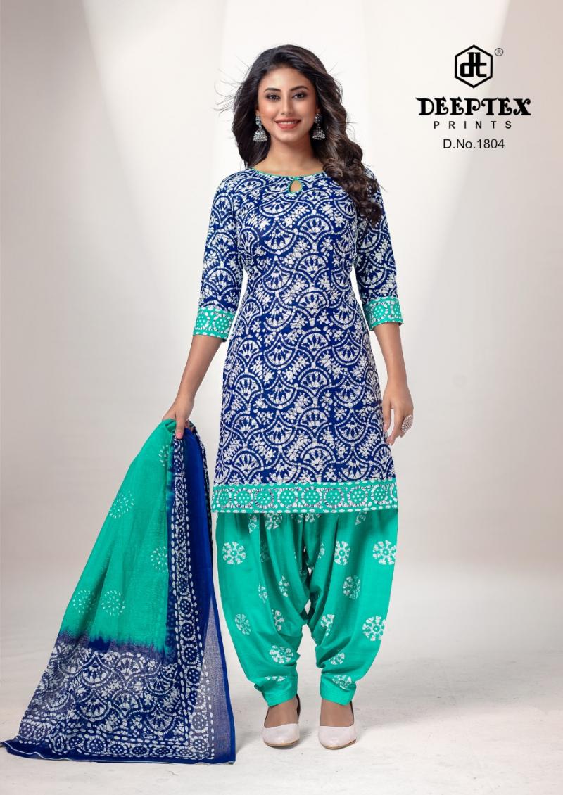 Deeptex Batik Plus-18 Cotton Designer Patiyala Dress Material ...