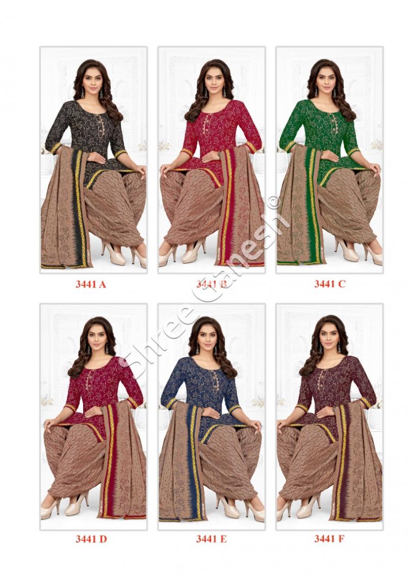 Vandana Batik Patiyala vol 1 Cotton Designer Patiyala Dress Material:  Textilecatalog