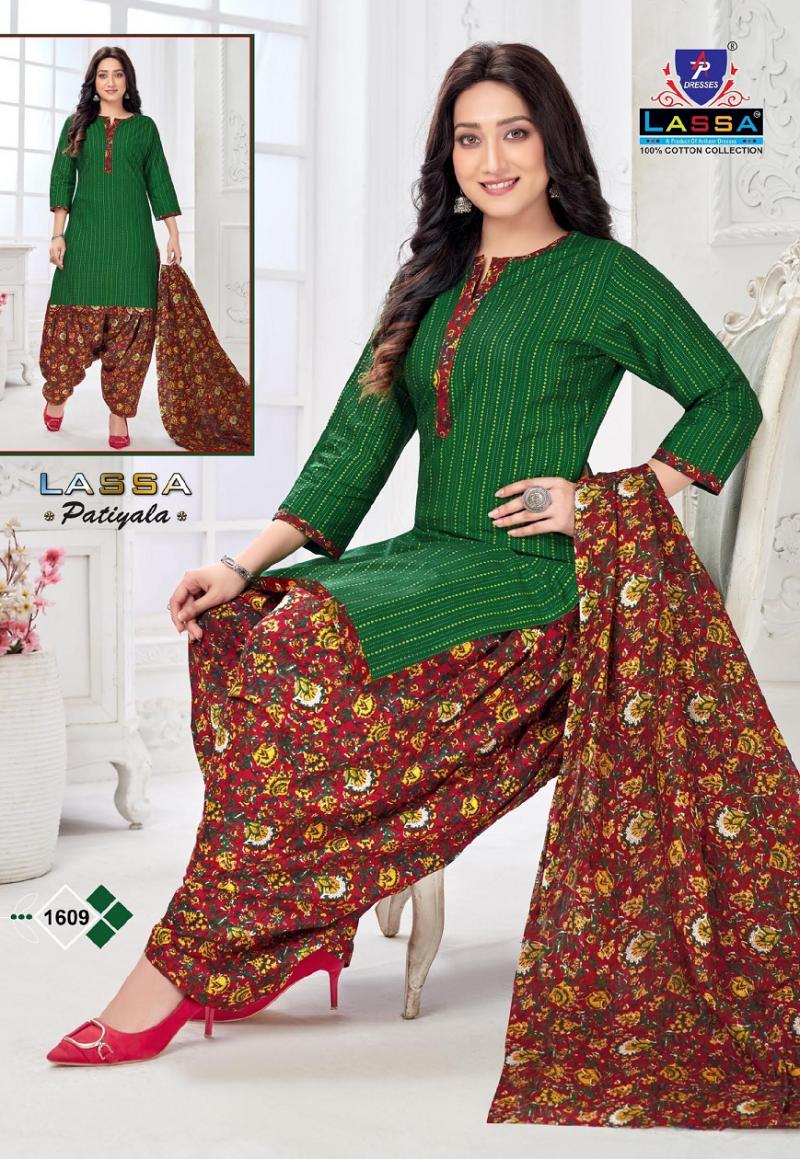 Ap Lassa Patiyala Vol-16 Cotton Designer Patiyala Dress Material ...