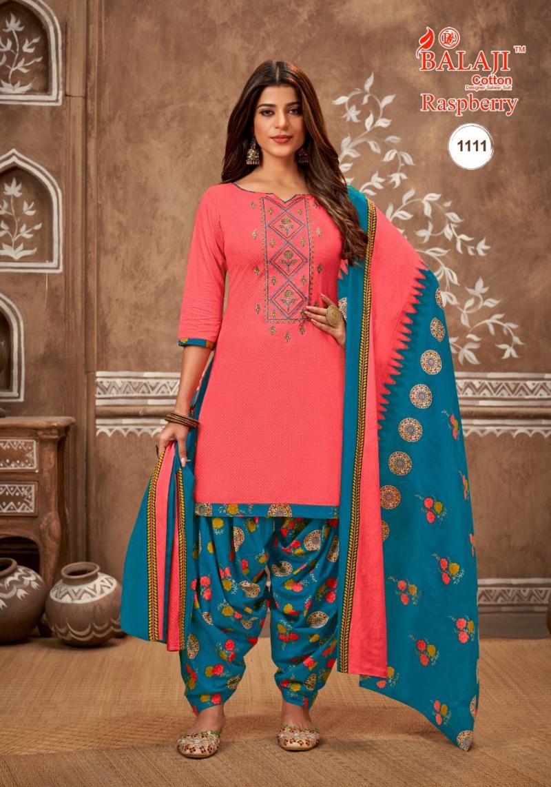 Elegant Cotton Designer Patiyala Unstitched Dress Material Salwar Suit D.No  B210 - Dharmesh Enterprise - 431749