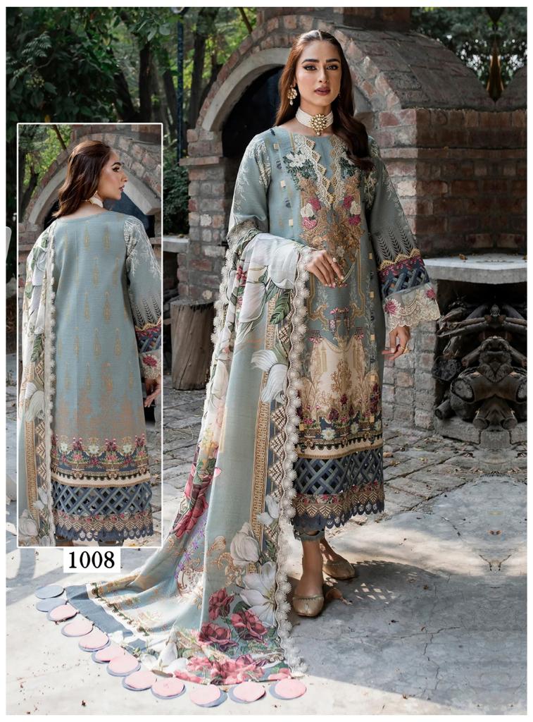 Baalar Karachi Cotton 8 Pure Cotton Lawn Dress Material full catalog  collection