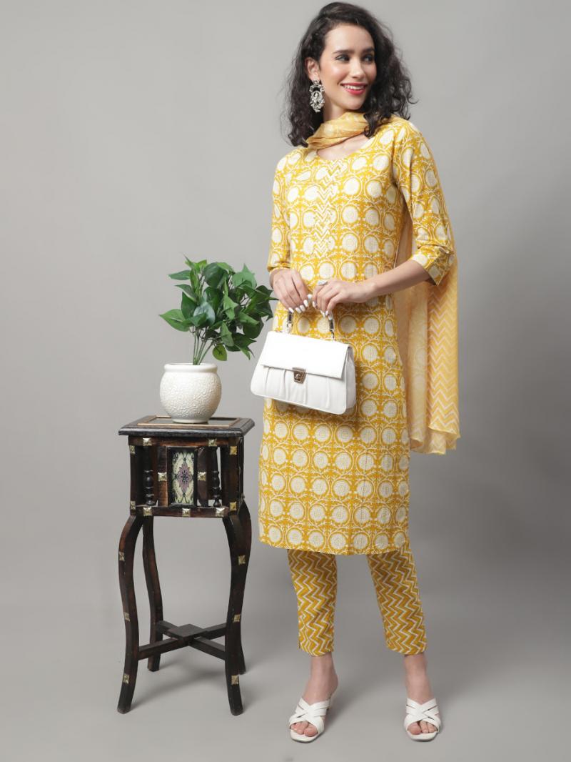Find Jaipuri cabric cotton Designer kurti with Bottom by Ashda Fashion near  me | Surat Textile Market, Surat, Gujarat | Anar B2B Business App